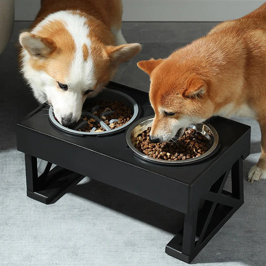 BowWow™ | Højdejusterbar hundefoderstation med langsom fodermulighed