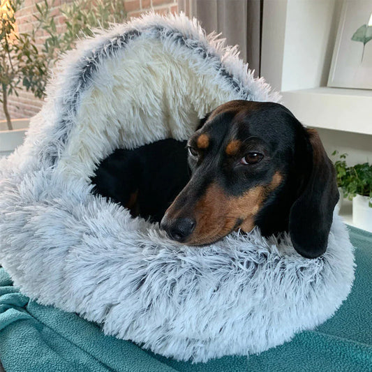 Cozycave Knuffelbed WoofSpot™ | Premium Komfort Hundeseng