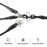 Split Nylon Hundesnor til Tre Hunde