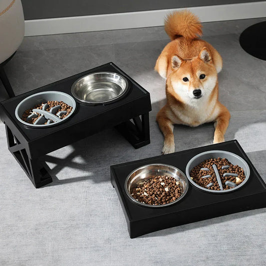BowWow™ | Højdejusterbar hundefoderstation med langsom fodermulighed